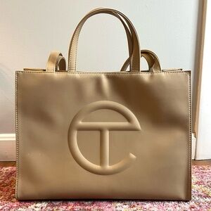 Telfar Medium Shopping Bag - Cream